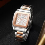 Guess Chrono Rose Gold White Fashion Watch for Men