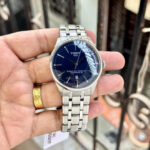 Tissot Chemin Des Tourelles, Tissot automatic watch, Tissot blue dial watch