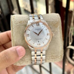 Tissot Chemin Des Tourelles Automatic Silver Dial Two Tone Stainless Steel Watch for Men