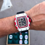 Luxury Richard Mille White and Black Chronograph Watch for Men