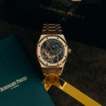 Royal Oak Skeleton Automatic Rose Gold Black Dial Luxury Watch