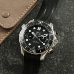 Omega Diver 300M Chronograph Black Sports Watch for Men