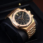 Audemars Piguet Royal Oak Chronograph Black Dial Rose Gold Watch