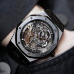 Audemars Piguet Black Royal Oak Skeleton Mechanical Watch