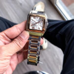 Guess Rose Gold Square White Dial Chronograph Wrist Watch