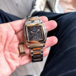 Guess Rose Gold Square Dial Chronograph Luxury Wrist Watch