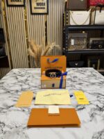 Louis_vuitton crystal lv buckle leather belt with box and dust bag including carry bag