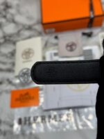 Hermes H-Buckle Crystal Pave Leather Belt With Box And Dust Bag Including Carry Bag (25) - Image 5