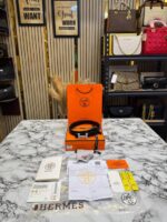 Hermes H-Buckle Crystal Leather Belt With Box And Dust Bag Including Carry Bag (14)