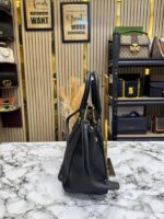 Michael_Kors Laila Satchel Bag With Dust Bag (Black) (V-M503) side View