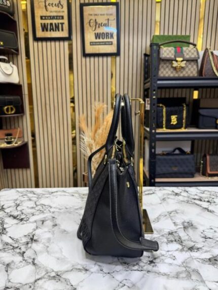 Michael Kors MK Black Monogram Tote Bag