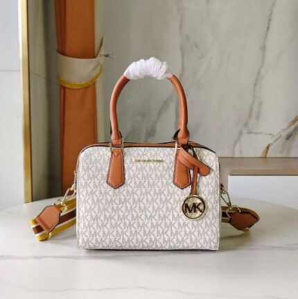 Michael Kors MK Vanilla Monogram Handbag