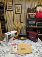 Gucci Padlock Shoulder Bag (Black) with Double OG Box & Dust Bag | Premium Luxury Designer Handbag for Women.