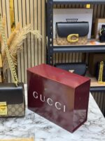 Gucci Padlock Shoulder Bag (Black) with Double OG Box & Dust Bag | Premium Luxury Designer Handbag for Women. - Image 8