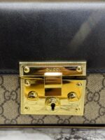 Gucci Padlock Shoulder Bag (Black) with Double OG Box & Dust Bag | Premium Luxury Designer Handbag for Women. - Image 4