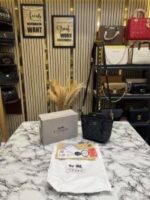 Coach City Mini Tote Bag in Signature Canvas Black | Designer Mini Tote with Box & Dust Bag. - Image 3