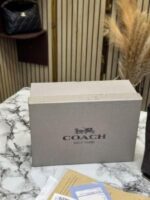 Coach City Mini Tote Bag in Signature Canvas (Coffee Black) with Box & Dust Bag | Premium Designer Handbag for Women. - Image 2