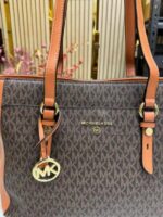 Michael Kors Sullivan Logo Tote Bag Brown for Women | MK Designer Shoulder Tote with Dust Bag. - Image 3