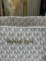 Michael Kors Voyager Tote Bag Beige for Women | MK Signature Designer Tote with Dust Bag. - Image 4