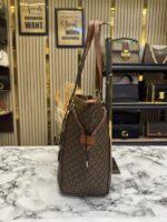 Michael Kors Voyager Tote Bag Brown for Women | MK Signature Designer Tote with Dust Bag. - Image 3