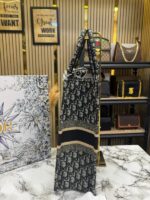 Christian Dior Book Tote with Scarf & Logo Pendant | Premium Designer Tote Bag with Box & Dust Bag. - Image 3