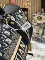 Dior Oblique Canvas Boston Bag Blue | Luxury Designer Travel Handbag with Box, Dust Bag & Carry Bag. - Image 6