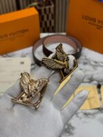 Vuitton Belt Combo Premium Quality with OG Box & Carry Bag – Luxury Designer Style Leather Belt Set for Men. - Image 5