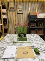 GG Supreme Leather Belt Black premium designer belt with box and dust bag