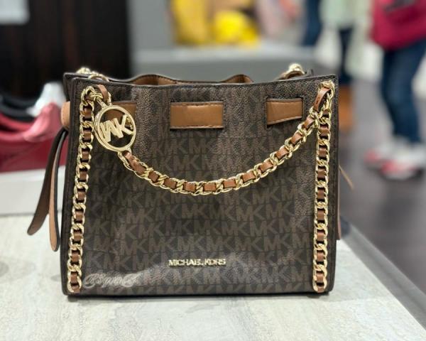 69995b81c5f850 Michael Kors Mina Signature Crossbody Tote for Women | MK Monogram Designer Tote with Box & Dust Bag. - Image 1