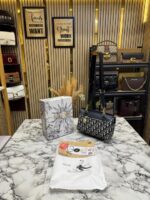 Christian Dior Noir Shoulder Bag With Original Box & Dust Bag (Blue-6919) – Luxury Designer Shoulder Handbag for Women. - Image 2