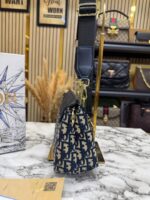 Christian Dior Noir Shoulder Bag With Original Box & Dust Bag (Blue-6919) – Luxury Designer Shoulder Handbag for Women. - Image 3