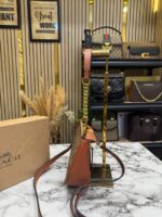 Coach Teri Signature Canvas Shoulder Bag with Crossbody Strap (Apricot Brown) – Premium Designer Handbag for Women. - Image 2