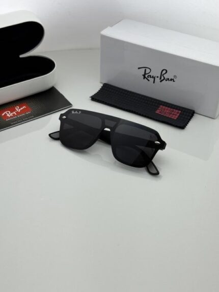 Black full-frame sunglasses with UV protection