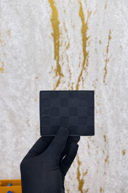 black damier style wallet combo