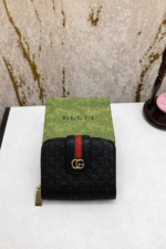 premium black designer style wallet for men material