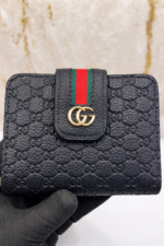 black designer style wallet for men