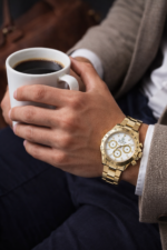 Rolex Oyster Perpetual Daytona Gold Chronograph Watch for Men – Luxury Stainless Steel Automatic Timepiece - Image 3