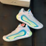 Jordan Luka 4 Laser Blue men’s basketball sneakers with white and blue design