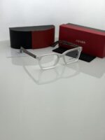 Transparent frame sunglasses with clear tinted lenses
