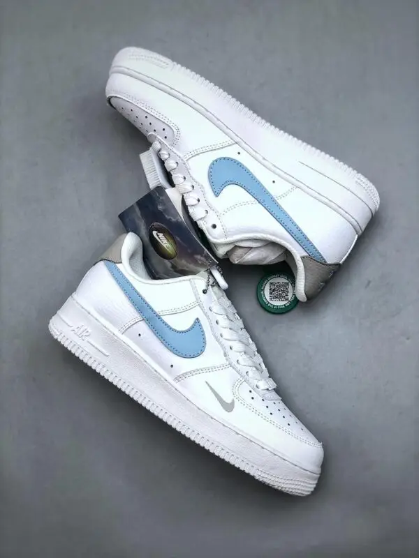 Nike Air Force 1 Light Armoury Blue Sneakers top view