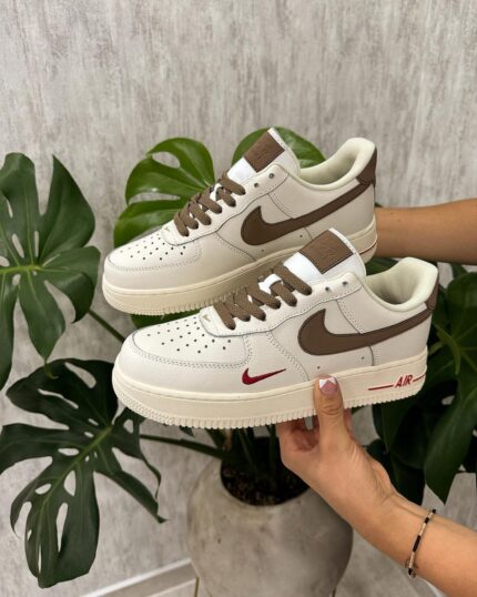Nike Air Force 1 Beige Brown Sneakers