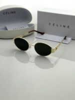 Lightweight gold-green spectacles for daily wear