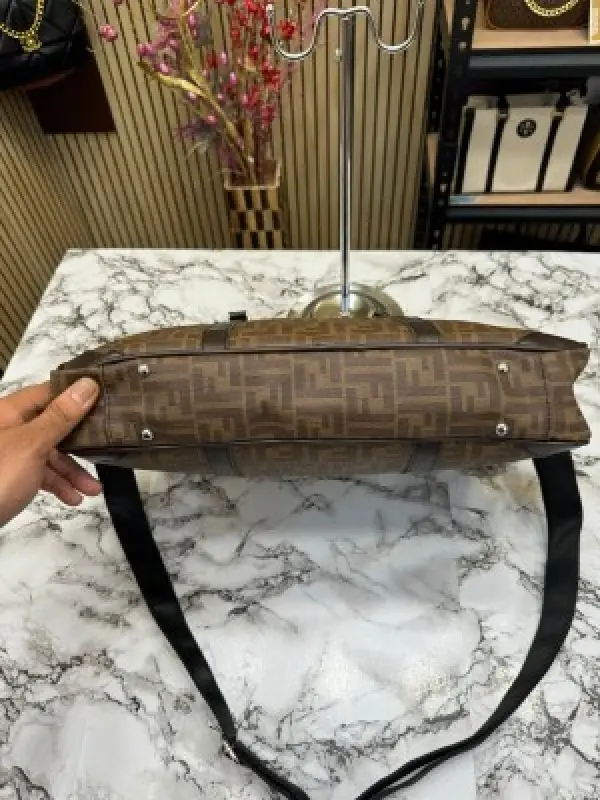 Professional brown office laptop bag with premium design