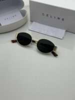 Gold-Green Full-Rim Rectangle Eyeglasses Frame – Stylish Everyday Optical Glasses - Image 3