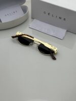 Gold-Green Full-Rim Rectangle Eyeglasses Frame – Stylish Everyday Optical Glasses - Image 4