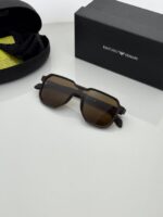 Brown Full-Rim Rectangle Eyeglasses Frame – Classic Everyday Optical Glasses - Image 4