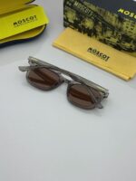 Oval lenses sunglasses in light silver mercury