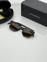 Brown Full-Rim Rectangle Eyeglasses Frame – Classic Everyday Optical Glasses - Image 6