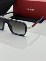 Blue-Black Full-Rim Rectangle Eyeglasses Frame – Stylish Everyday Optical Glasses - Image 7