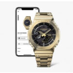 Casio G-Shock Japan Gold Metal Bluetooth Analog Digital Watch